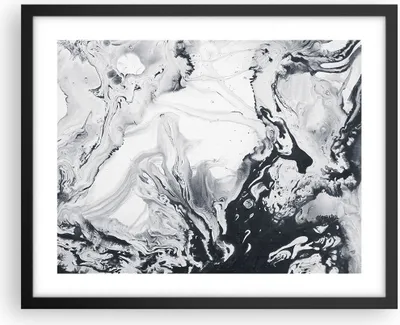 Produktbild von Gerahmtes Poster - Schwarzer Rahmen - Abstraktion modern - 50x40 cm - Wand Bild - Wanddeko - Wandbilder - Kunstposter - Wandposter - Bilderrahmen - Bilder - Kunstdruck - Wandbild - P2BAA50x40-3900