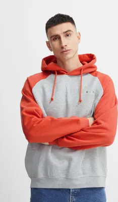 Produktbild von !Solid SDEldrid Herren Sweatshirt Kapuzenpullover Hoodie Pullover mit Kapuze Raglanärmel Känguru Tasche Oversize
