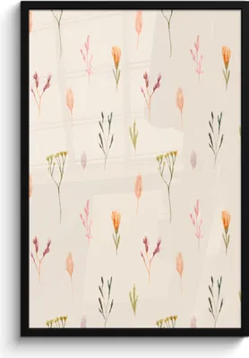 Produktbild von MuchoWow® MuchoWow® Gerahmtes Poster Blumen - Pastell - Farben 60x90 cm - Poster mit zchwarzem Bilderrahmen - Kunst