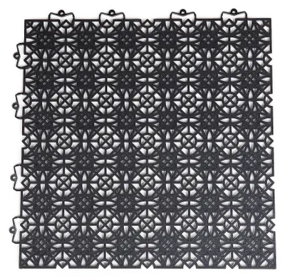 Produktbild von Solidchoice – Klick-Terrassenplatten aus Kunststoff für den Außenbereich, Schwarz