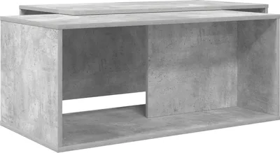 Image de vidaXL Table basse Set 2 pcs Béton Gris Bois composite