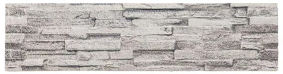 Image de Panneaux muraux vidaXL, lot de 10, gris clair, 100 x 25 cm, mousse EPS
