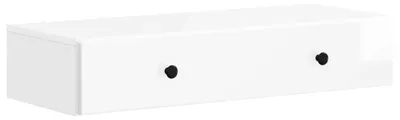 Immagine prodotto di Tavolino da Parete Laterale Bianco Lucido 87,5 x 34,5 x 17 cm