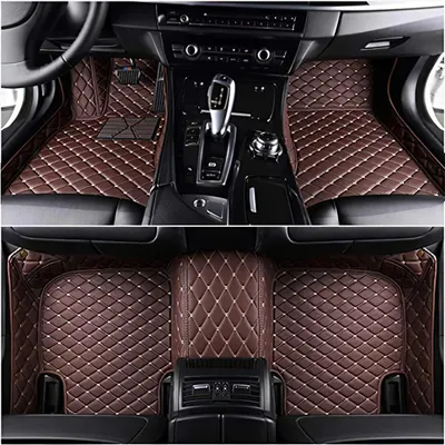 Image de Tapis de sol pour voiture, imperméables, antidérapants, couleur marron
