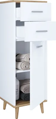 Obrázek produktu pro Dřevěná komoda Boční zásuvka nábytku Lindas