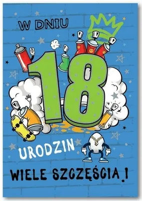 Zdjęcie produktu dla Kartka okolicznościowa 18 - Trend
