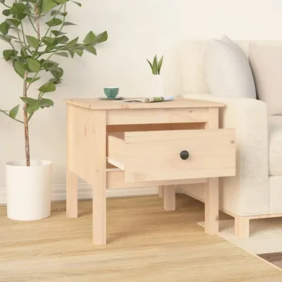 Obrázek produktu pro The Living Store boční stolek 50x50x49 cm z masivního borovicového dřeva