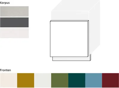 Immagine prodotto di Lavastoviglie Frontale 60 cm semi-integrato Corpo grigio Colore frontale RAL 3004 viola opaco (RI-ZM60/57)