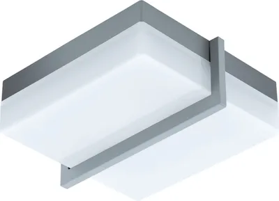 Produktbild von EGLO SONELLA 1, Wand-/Deckenbeleuchtung für den Außenbereich, Anthrazit, Aluminium, Kunststoff, IP44, I, Weiß