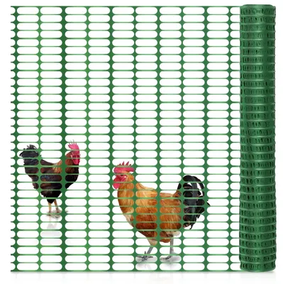 Produktbild von Sicherheitsnetz Absperrnetz Warnnetz - 1 x 50 m - Grün - Polypropylen