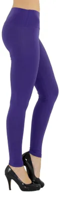 Produktbild von Damen Leggings Leggins lang hoher Bund violett XL