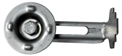 Produktbild von Gitterrost-Klemme mit Teller, Rosthöhe 30 mm, MW: 30 mm / 30 mm, V2A / A2 - gebeizt