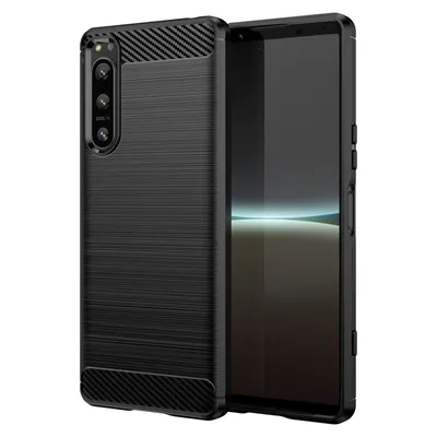 Produktbild von Hülle für Sony Xperia 5 IV Handyhülle Carbon Bumper Handy Tasche Backcover TPU