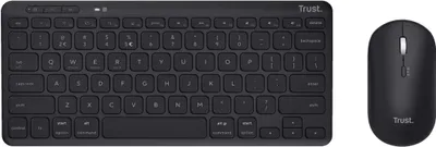 Immagine prodotto di TRUST Trust Lyra tastiera Mouse incluso Ufficio RF Wireless + Bluetooth QWERTZ Tedesco Nero