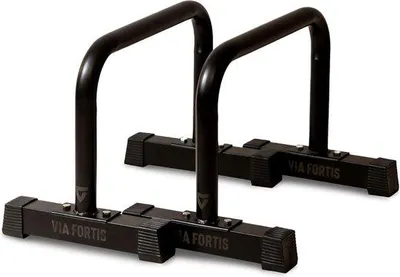 Produktbild von Famanu Parallettes extrem stabil und leicht – ideal für das Körpergewichtstraining – für alle Leistungsniveaus
