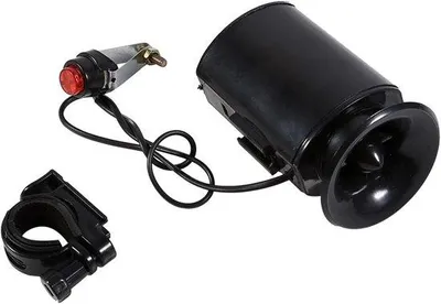 Produktbild von Elektronische Fietstoeter mit 6 lauten Geläute Alarm Schwarz - Fahrradschutz für Fahrradlenker