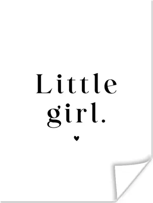 Produktbild von MuchoWow® Poster Sprichwörter - Kleines Mädchen - Kinder - Zitate 30x40 cm - Wandplakat - Poster Kinderzimmer