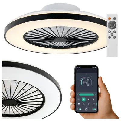 Obrázek produktu pro Stropní ventilátor LED Plafond 55W 3000K-5000K s dálkovým ovládáním