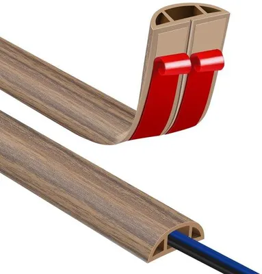Produktbild von Schnelleinkauf - Kabelrinne Kabelbrücke Flexible Kabelrinne Selbstklebende Kabelrinne Mini Kabelinjektion für Büro, Konzert, Kabelschutz und Prävention