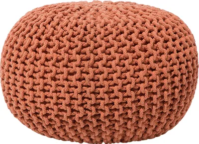 Produktbild von BELIANI Pouf měděný 100% bavlna kulatý Ø50 cm elegantní moderní