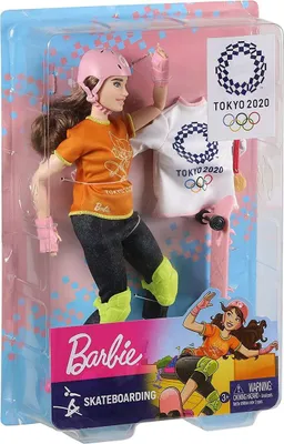 Produktbild von Mattel GJL78 - Barbie - Sport-Puppe, Skateboardfahrerin