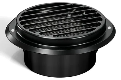 Produktbild von Omgoods – Runde Lüftungsgitter aus Edelstahl, 150 mm