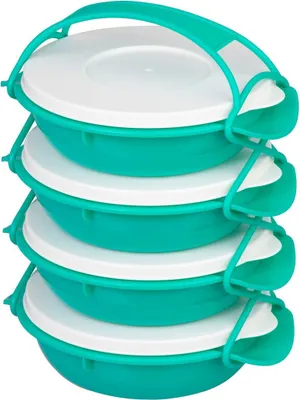 Productafbeelding van MagicHome, rond, set van vier, kleurrijk, 4 x 1 liter, 22,4 x 20,5 x 29,5 cm