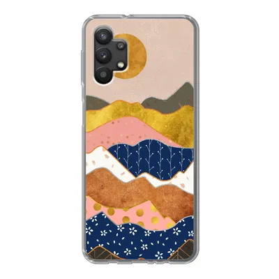 Produktbild von MuchoWow® Handyhülle Schutzhülle Hülle für Samsung Galaxy A32 5G Gold - Pastell - Muster Silikon Softcase Handy Hülle - Softcase
