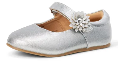 Produktbild von A. Essentials Mädchen Mary Jane Ballerinas, Silber Glitter, 33 EU