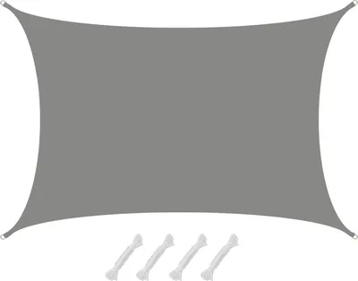 Produktbild von UV Sonnensegel Wasserdicht 6x4 - Rechteckig - Sonnenschutz Segel Garten Terrasse