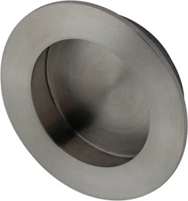 Produktbild von Schiebetür Griffmuschel Ø 50mm Edelstahl gebürstet Muschelgriff zum Einlassen