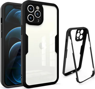 Produktbild von Hülle für Apple iPhone 13 Mini - 360 Vollschutz Case - Schwarz