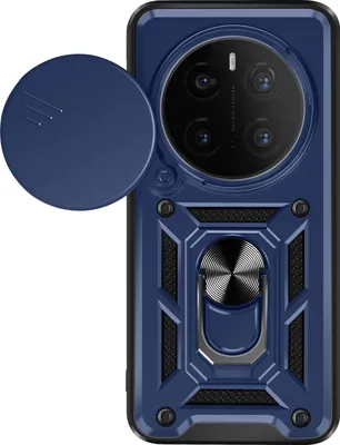 Immagine prodotto di Mayaxess, custodia per Honor Magic 7 Pro con anello di fissaggio e protezione per la fotocamera, blu notte
