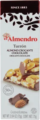 Produktbild von Almendro Turrón Mandelkrokant mit Vollmilchschokolade