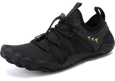 Productafbeelding van Waterschoenen, badslippers, uniseks, sneldrogend, met drainagegaten, zwart, maat 36-46 EU