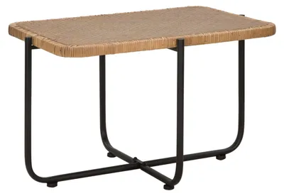 Zdjęcie produktu dla o Ferretti stolik kawowy Cebu 75x55x46,5 cm czarno-brązowy