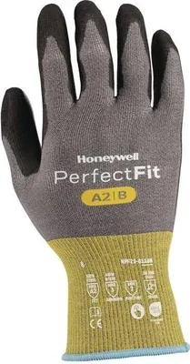 Image de Gants de protection anti-coupures Perfect Fit NPF22-0118N, taille 9, jaune/noir, norme EN 388, catégorie II des EPI