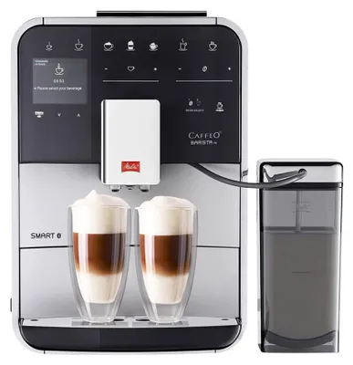 Obrázek produktu pro Melitta Barista Smart TS, Espresso kávovar, 1,8 l, Mletá káva, 1450 W, Černá, Stříbrná