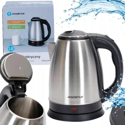 Produktbild von Elektrischer Wasserkocher 1.8L 1800W Edelstahl Schnellkochend