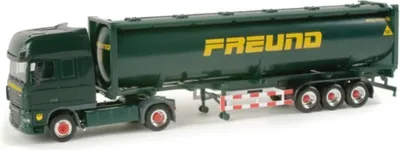 Produktbild von herpa 156578 DAF XF Drucksilocontainer-Sattel. Freund