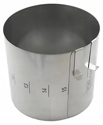 Obrázek produktu pro Elhandel Nastavitelný dortový kroužek Nerezová ocel 14 cm