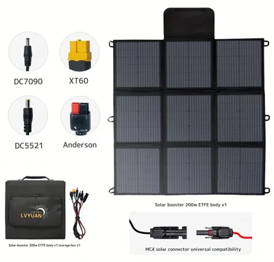 Obrázek produktu pro Přenosný solární panel - Skládací solární panel - Mobilní solární panel - Solární panel pro kempování
