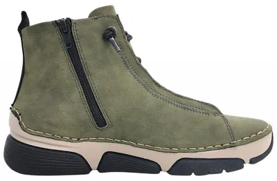 Imagen del producto de Zapatos de cordones para mujer Rieker, color verde, para uso casual