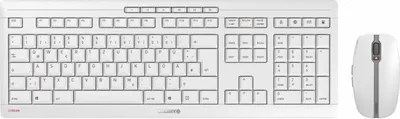 Produktbild von Cherry Stream Desktop weiß-grau Keyboard und Maus Set