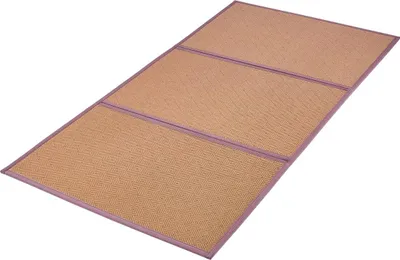 Image de Tatami japonais 80 x 39 pouces Matelas tatami pliable en rotin naturel