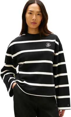 Produktbild von Tommy Hilfiger 8721221784839, Erwachsener, Weiblich, Sweatshirt, Schwarz, Rundhals, Langärmlig