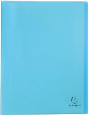 Produktbild von Sichtmappe Polypropylen A4 30 Hüllen Pastellblau Exacompta Chromaline 10 Stück
