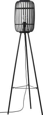 Produktbild von Brilliant Woodrow Standleuchte, dreibeinig E27 Holz Dunkel Schwarz 94977/76