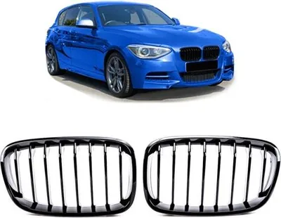 Produktbild von Set Performance Kühlergrill passend für BMW 1er F20 F21 Bj 11-15 passend Schwarz Glanz