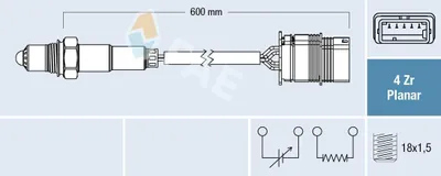 Produktbild von FAE Lambdasonde für BMW 5 Touring (F11) nach-Kat 77761